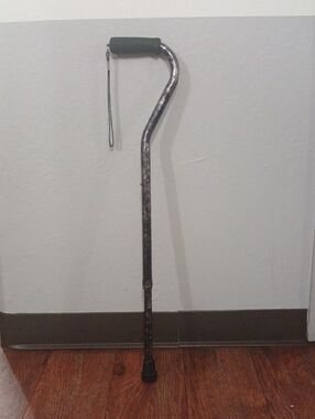 Carex Offset Adjustable Decorative Walking Cane